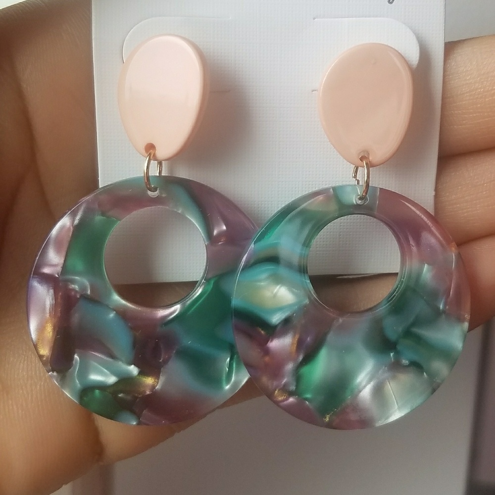 Trendy acrylic earring